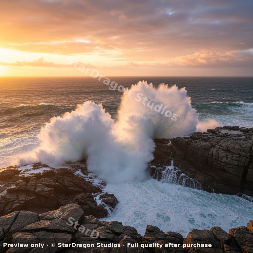 Coastal Cliffs at Sunrise